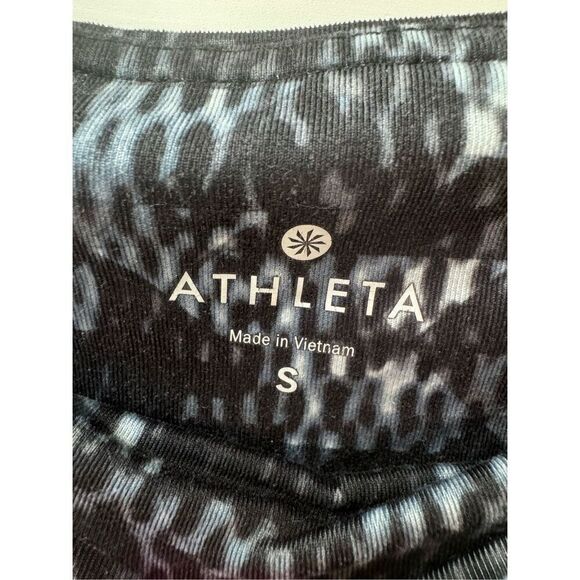 ATHLETA Chaturanga High Rise Black/Gray Cobra Snake Print Leggings size S - Picture 6 of 13
